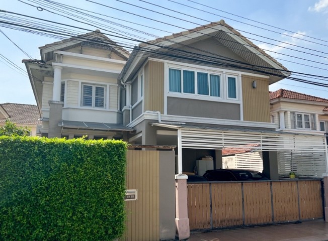 ขายบ้านเดี่ยว2ชั้น  ชวนชื่นแคราย ถนนเลี่ยงเมืองนนทบุรี15 เนื้อที่ 58ตรว มี 3ห้องนอน 3ห้องน้ำ