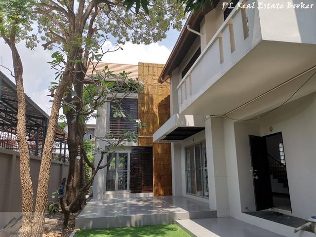 BH2139 ให้เช่า-ขายบ้านเดี่ยว 2ชั้น 88 ตรว. ซอยเลี่ยงเมืองปากเกร็ด37 ใกล้รถไฟฟ้าสายสีชมพู 800 เมตร แต่งสวย พร้อมอยู่