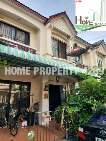 หมู่บ้านบุศรินทร์ ประชาอุทิศ เนื้อที่ 20 ตรว. 2ชั้น 3นอน 2น้ำ จอดรถ1คัน แอร์ 1ตัว