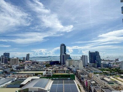 คอนโดเช่าศรีราชา บนถนนสุขุมวิท คีนเซ็นเตอร์ ศรีราชา ชั้นสูง วิวทะ