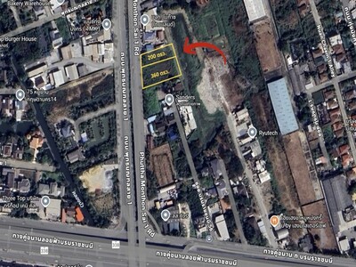ที่ดินติดถนน เหมาะสร้างบ้าน อาคาร สำนักงาน ติดถนนพุทธมณฑล สาย 1