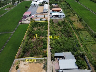 ขายที่ดิน 3 ไร่ ถูกมาก คลองขุนศรี ไทรใหญ่