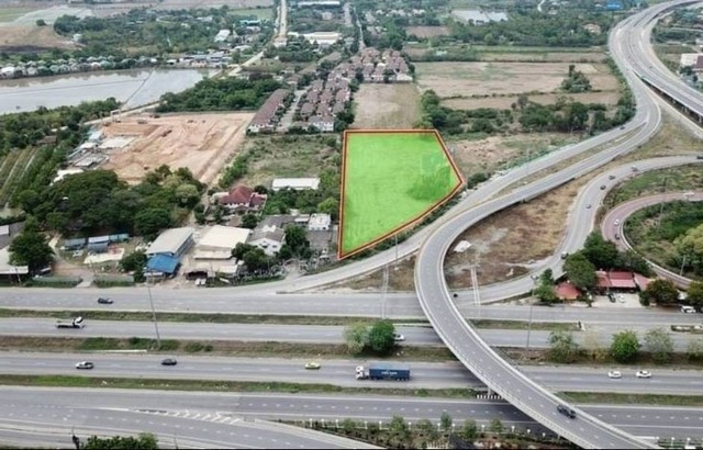 LVPP51543 ขาย ที่ดิน 7 ไร่ ริมถนน ถนนสาย 345 ใกล้ทางลงถนนราชพฤกษ์ อยู่ติดกันกับร้านหัตถศิลป์