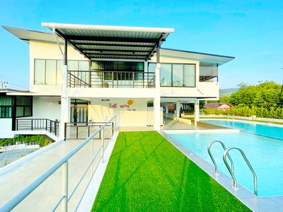คฤหาสน์ 2ชั้น  พูลวิลล่า เขาใหญ่ 4-5 นอน 5 น้ำ วัดหนองตะกู ขนงพระ