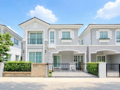 บ้านหรูหรา 2ชั้น 4นอน BTS สำโรง 800ม. วัดด่านสำโรง สุขุมวิท113 