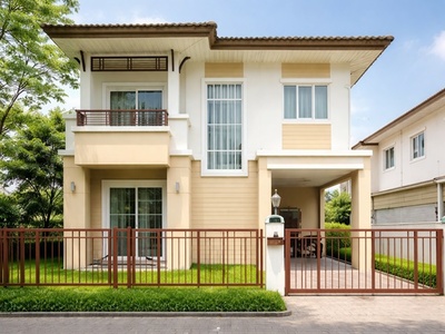 บรรยากาศสงบ เป็นส่วนตัว บ้านเดี่ยว 2 ชั้น 3 นอน 2 น้ำเทพารักษ์-วง