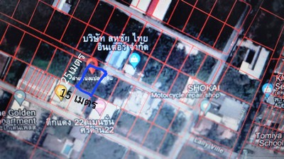 ที่ดินเปล่า ผังเมืองสีส้ม แปลงสี่เหลี่ยม 1 งาน 4 ตร.วา เป็นพื้นที่กำลังพัฒนา ราคาขึ้นแน่นอน