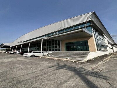 ขายโรงงานเฟอร์นิเจอร์12ไร่ย่านไทรน้อย นนทบุรี ติดถนนใหญ่ใกล้ถนน34