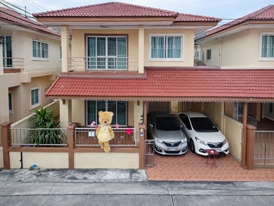 ตลาดบางแก้ว 900 ม. เมกาบางนา 3 กม. บ้านเดี่ยว 2 ชั้นให้เช่า 3นอน 