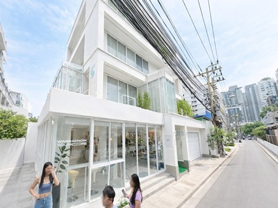 MRT ห้วยขวาง 340ม.อาคารพาณิชย์ให้เช่า ชั้น2 อ 100 ตร.ม.รัชดา10-18