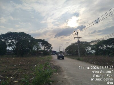 ขายที่ดิน ขนาดเนื้อที่ดิน 6 ไร่ 1 งาน 89 ตารางวา น่าน