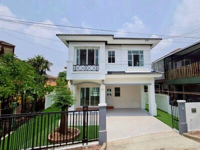 หมู่บ้านปาริชาต 345  บ้านเดี่ยว ทำเลติวานนท์ วงแหวน  ราชพฤกษ์