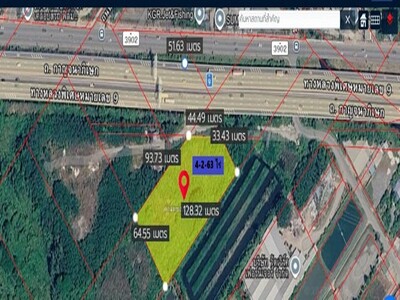 ขายที่ดินแปลงใหญ่   4-2-63 ไร่  บางขุนเทียน  ติดริมถนนกาญจนาภิเษก