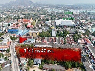 ให้เช่า ที่ดินเปล่า กลางเมืองศรีราชา ย่านเศรษฐกิจ ทำเลดีสุดๆ 