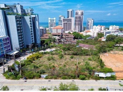 ขายที่ดินพัทยา เขาพระตำหนัก วิวทะเล ติดถนน 2 ด้าน เหมาะสร้างคอนโด