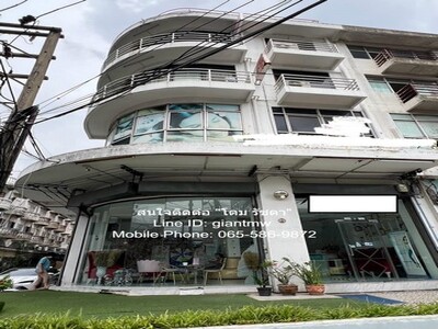 ให้เช่าอาคารพาณิชย์ 4.5 ชั้น 2 คูหา 450 ตร.ม. ห้องมุม ติดถนนอ่อนน