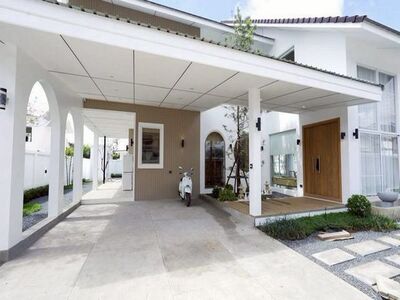 พูลวิลล่าสไตล์ญี่ปุ่น ให้เช่า 130,000 บาท #หางดง ตกแต่งสวย พร้อมอ