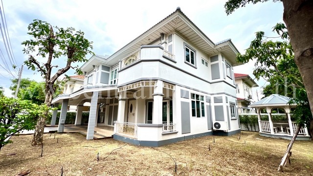 บ้านเดี่ยว เพอร์เฟค มาสเตอร์พีซ รัตนาธิเบศร์ หลังมุม ติดสวน ต้นโครงการ