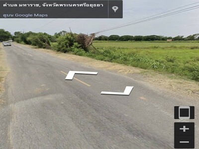 เช่าหรือซื้อยังไงก็คุ้ม ที่สวยติดถนนคอนกรีต ต.อ.มหาราช อยุธยา 