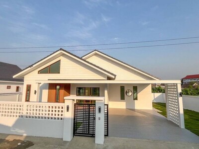 บ้านเดี่ยวสร้างใหม่ ชั้นเดียว สไตล์มินิมอล ราคาไม่แพง โซนหางดง 