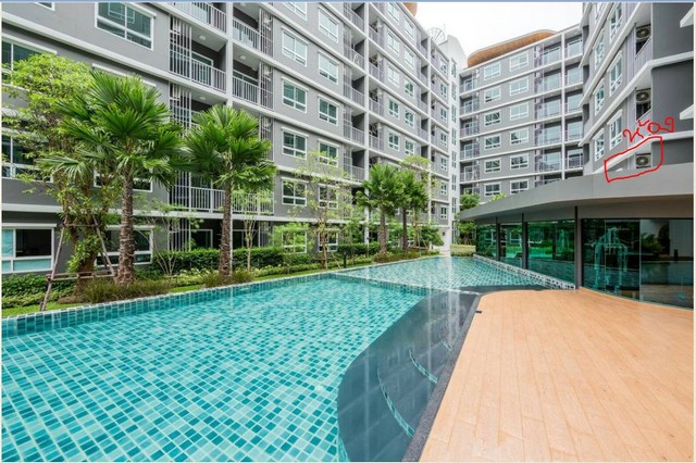 ขายห้อง 1bed ชั้น2 พื้นที่ 29.7ตร.ม. 1.85ล้านบาท คอนโดเดอะทรัสต์ อมตะ-ชลบุรี ต.หนองไม้แดง อ.เมือง ชลบุรี