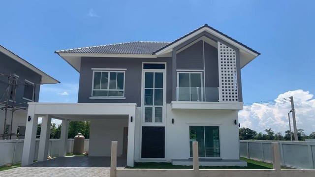 S00727 ขายบ้านสร้างใหม่ ร้องวัวแดง สันกำแพง ใกล้ถนนคนเดินสันกำแพง ทำเลดี เดินทางสะดวก ใกล้เมือง