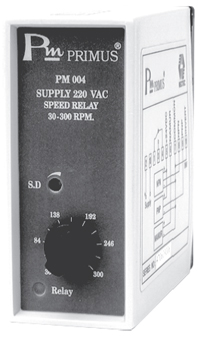 PM-004-024-003 : Dry Run Protection  Speed Relay สามารถตรวจจับความเร็วรอบเกินหรือต่ำกว่าค่าที่ตั้งไว้ได้