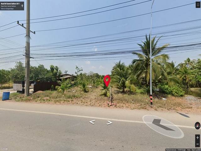 ขายที่ดิน 327 ตรว. ติดถนนทางหลวงชนบท สมุทรสาคร  3011 ห่างถนนพระราม 2 เพียง 16 กม. ต.สวนส้ม อ.บ้านแพ้ว  จ.สมุทรสาคร 
