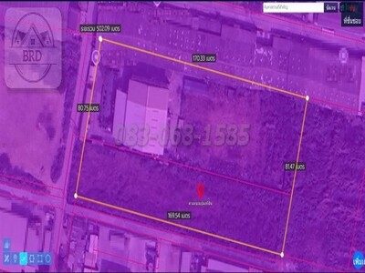 ขายโรงงานคลองส่งน้ำสุวรรณภูมิ บางนากม.19  เนื้อที่ 8-2-49 ไร่  บา