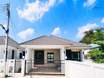 บ้านเดี่ยว สไตล์โมเดิร์น โครงการสุขสบายวิลล์ เนื้อที่ 57.1 ตร.วา