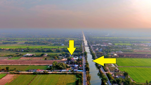 ายที่ดินพร้อมบ้านติดถนนลาดยางเรียบ คลอง 12 หนองเสือ 5 ไร่ ติดถนน 3 ด้าน เหมาะค้าขาย เหมาะทำโกดัง 