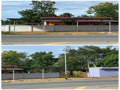 ขายบ้านพร้อมที่ดิน ติดถนนทางหลวง117อำเภอทองแสนขัน จังหวัดอุตรดิตถ