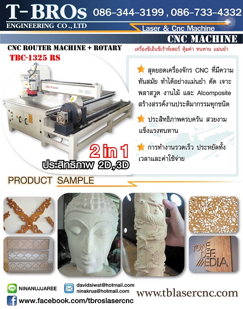  ขายเครื่อง ซีเอ็นซี/เลเซอร์ คุณภาพเกินราคา
