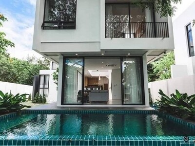 ให้เช่าพูลวิลล่าสวย สไตล์โมเดิร์น ตกแต่งสวย โซนหางดง 