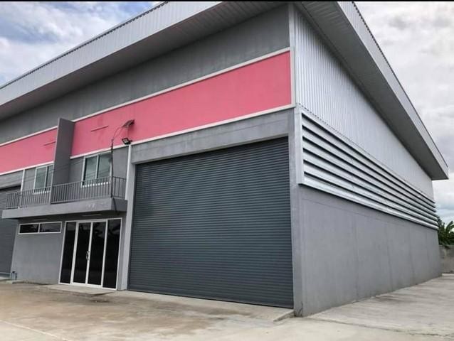 C2663 ให้เช่าโกดัง คลังสินค้าพร้อมออฟฟิศ 500 ตรม สร้างใหม่ ย่านไทรน้อย นนทบุรี