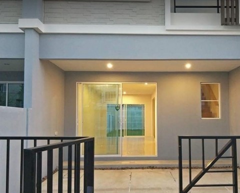  ให้เช่าบ้านทาวน์โฮม 3ชั้นThe Plant Citis เมืองทองธานี มีแอร์ สนามบ้านด้านหลัง