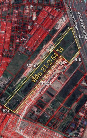 EPL-LS0176 ขายที่ดิน ยกแปลง ใกล้แฟชั่นไอส์แลนด์ ขนาด 21-2-54 ไร่ ไม่แบ่งขาย ติดถนนเลียบมอเตอร์เวย์ 