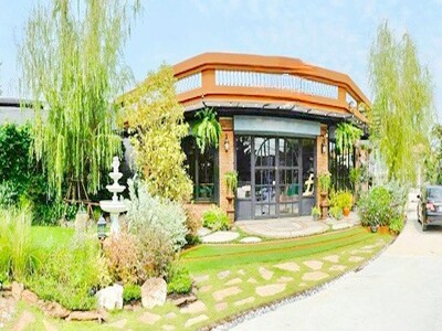 ร้านอาหาร โชว์รูม 450ตรมให้เช่าร้าน  Romantic Garden-Floral Cafe 