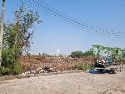 ขายที่ดิน 6 ไร่ หน้ากว้าง 105 เมตร ติดถนนสาธารณะ เขต EEC ฉะเชิงเท