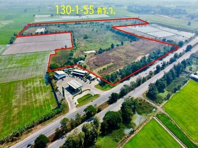 ขายที่ดิน ติดถนนสายเอเชีย จ.ชัยนาท 130 ไร่ ถมแล้ว (ขาเข้า กรุงเทพ