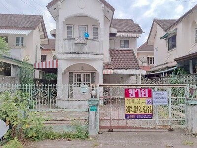 ขายบ้านเดี่ยว 2 ชั้น 61 ตร.วา  หมู่บ้านเทพธานี  ใจกลางเมืองหนองคา