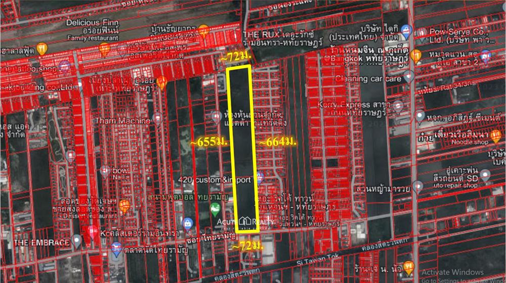 ที่ดินแปลงใหญ่ ที่ดินติดถนนไทยรามัญ ที่ดินใกล้ถนนหทัยราษฎร์ ที่ดินโซนหทัยราฎร์ 