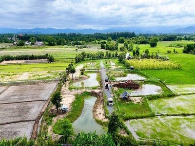 ที่ดินเปล่าแบ่งขาย สไตล์โคกหนองนา แม่ปูคา สันกำแพง  