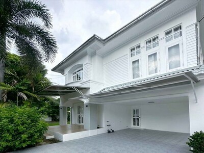 ให้เช่าบ้านใกล้ รถไฟฟ้า สถานีไทรม้า ใกล้ Central Westgate  หลังมุ