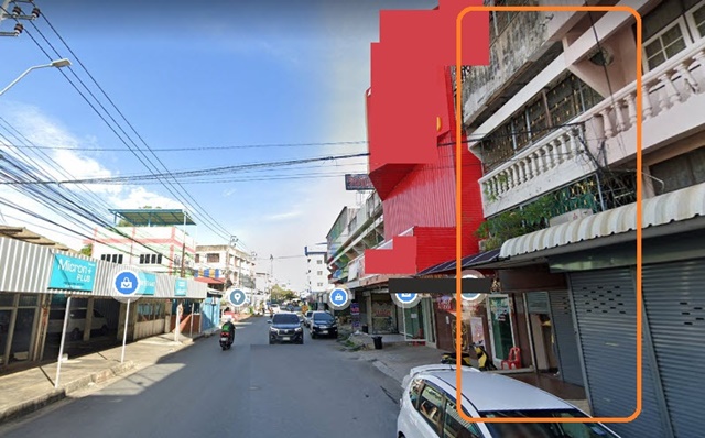 ตลาดบางใหญ่ บางบัวทอง นนทบุรี คลองบางไผ่ 18 ตรว. 210 ตรม.7-11 MRT ให้เช่า Cafe Flash ร้านอาหาร อาคารพาณิชย์ 3ชั้น  รถไฟฟ้า 