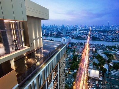  ขายคอนโดเออร์บาโนราชวิถีวิวสะพานพระราม8วิวแม่น้ำเจ้าพระยาขนาด