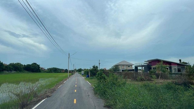 ขายที่ดินคลองห้า คลองหวง ปทุมธานี น้ำไฟพร้อม ติดถนนลาดยาง ขนาด 104 ตรว.