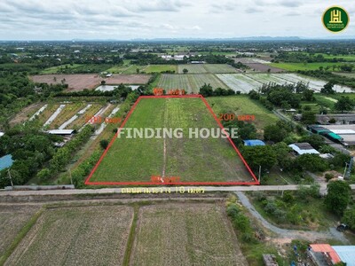 ขายที่ดินสุพรรณ ดอนเจดีย์ 10 ไร่ 2 งาน 53 ตร.วา (ผังสีเขียว)