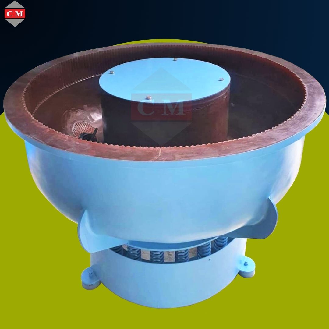 เครื่องขัดผิวโลหะแบบเขย่า แบบไม่มีสะพานแยกชิ้นงาน / Vibratory Finishing Machine