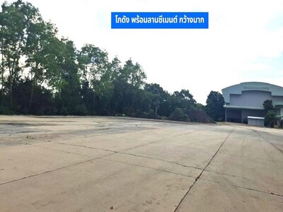 ขายโกดังขนาดใหญ่ 13-3-18ไร่พร้อมบ้าน& ออฟฟิต,ลานคอนกรีต  อยุธยา